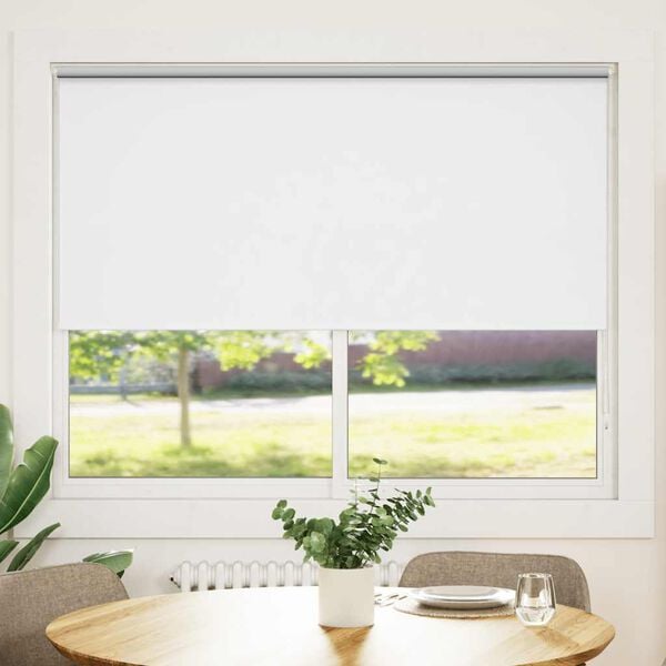vidaXL Roller blind blackout 164.4x175 cm Fabric Width 160 cm white