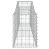 vidaXL Arched Gabion Baskets 9 pcs 200x30x40/60 cm Galvanised Iron