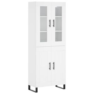 vidaXL Highboard White 69.5x34x180 cm Engineered Wood