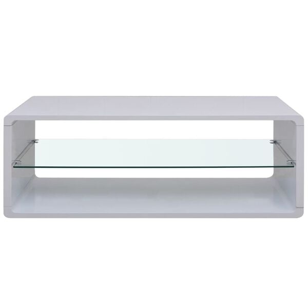 vidaXL High Gloss Coffee Table White