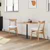 vidaXL Dining Chairs 2 pcs Natural 42 x 47.5 x 81 cm Solid Rubber Wood