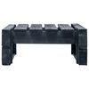 vidaXL Garden Pallet Ottoman Wood Black