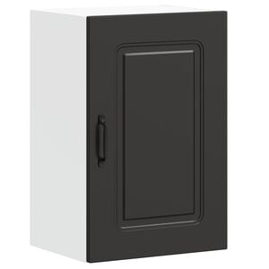 vidaXL Kitchen Wall Cabinet Kalmar Black Engineered Wood