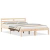 vidaXL Bed Frame Brown 215.5 x 145.5 x 69.5 cm Solid Pine Wood