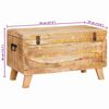 vidaXL Storage Box with Storage 70 x 35 x 40 cm Solid mango wood