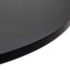 vidaXL Bar Table Black &Oslash;60 cm MDF