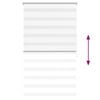 vidaXL Zebra blind 100.9x175 cm Fabric Width 96.7 cm white