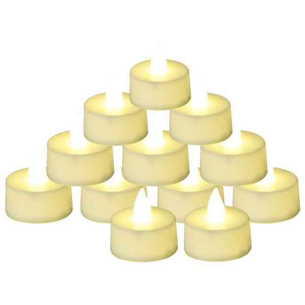 vidaXL Flameless Electric Tea Lights LED Candles 20 pcs Warm White