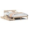 vidaXL Bed Frame with Drawers without Mattress 120x190 cm Small Double