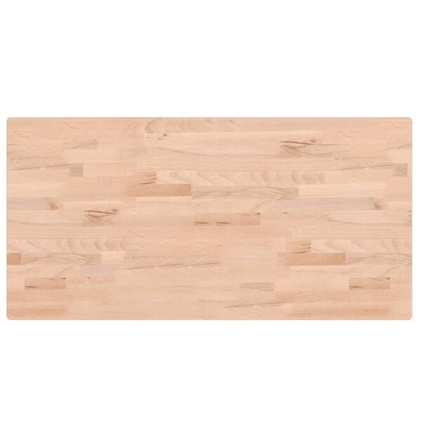 vidaXL Bathroom Countertop 100x50x2.5 cm Solid Wood Beech