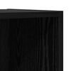 vidaXL TV Cabinet Set Wall-mounted 2 pcs Black Oak Engineered Wood