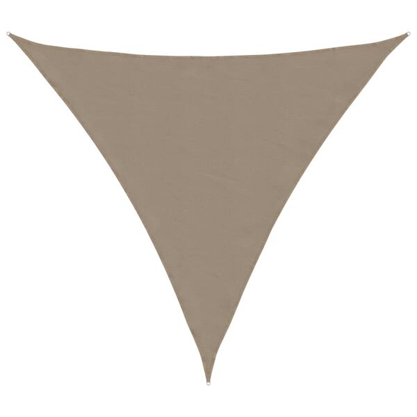 vidaXL Sunshade Sail Oxford Fabric Triangular 3x3x3 m Taupe