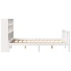 vidaXL Bookcase Bed without Mattress White 140x200cm Solid Wood Pine