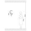 Homemania Wall Decoration Flamingo 31x50 cm Steel Black