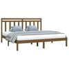 vidaXL Bed Frame without Mattress Honey Brown 200x200 cm Solid Wood