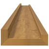 vidaXL Wall Shelf 2 pcs Beige 115 x 9 x 3 cm Engineered Wood