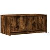 vidaXL Coffee Table with LED Lights Smoked Oak Engineered Wood