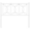 vidaXL Metal Replace Headboard White 100 cm
