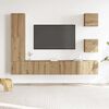 vidaXL 5 Piece TV Cabinet Set Wall-mounted Artisan Oak Engineered Wood