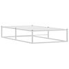 vidaXL Bed Frame without Mattress White 100x200 cm Metal