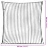 vidaXL Trailer Net with Elastic Rope Black 3x3 m PP