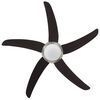 vidaXL Ornate Ceiling Fan with Light 128 cm Brown