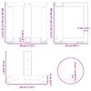 vidaXL Coffee Table Legs T-Shaped&nbsp;2 pcs Anthracite 30x25x(30-31) cm Steel