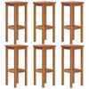 vidaXL Bar Stools 6 pcs Solid Wood Acacia