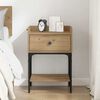 vidaXL Bedside Table Artisan Oak 40 x 29 x 60 cm Engineered Wood