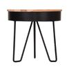LABEL51 Corner Table Saran 44x44x43 cm Wood/Black