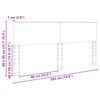 vidaXL Headboard Gloss White 200 cm Engineered wood