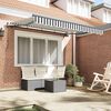 vidaXL Retractable Awning Manual Anthracite 250 x 200 cm Fabric