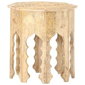 vidaXL Side Table &Oslash;48 cm Solid Mango Wood