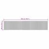 vidaXL Rug Rectangular Black 100x500 cm Bamboo