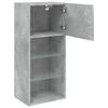 vidaXL TV Cabinets with LED Lights 2 pcs Concrete Grey 40.5x30x90 cm