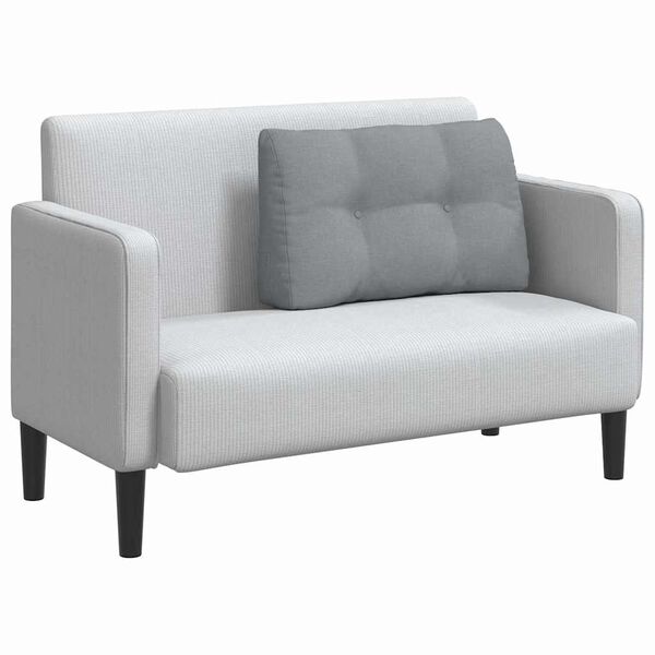 vidaXL Back Pillow Light Grey 80 x 24 x 50 cm Fabric