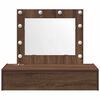 vidaXL Dressing Table Brown 83 x 40 x 70 cm Engineered Wood