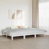 vidaXL Family Bed Frame No Mattress White 270x200 cm Solid Wood Pine