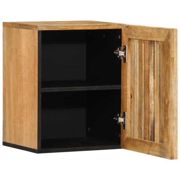vidaXL Bathroom Wall Cabinet 38x34x48 cm Solid Wood Rough Mango