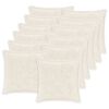 vidaXL Cushion Cover 12 pcs HOUTEN White 50 x 50 cm Faux Rabbit Fur
