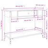 vidaXL Console Table Smoked Oak 100x34.5x75 cm Engineered Wood