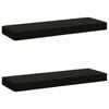 vidaXL 2-Piece Bench Cushions VUGHT 2 pcs 100% Polyester Black