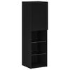 vidaXL TV Cabinet Set Black Oak 30.5 x 30 x 102 cm Engineered Wood