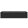 vidaXL Bed Frame without Mattress Black 90x190 cm Single