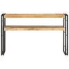vidaXL Console Table 120x30x75 cm Rough Mango Wood
