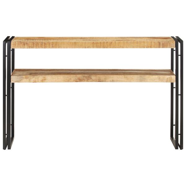 vidaXL Console Table 120x30x75 cm Rough Mango Wood