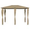 vidaXL Gazebo with Post Covers 3x4x2.6 m Taupe 160 g/m²
