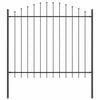 vidaXL Garden Fence Grey 170 x 190 cm Powder-Coated Steel