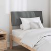 vidaXL Upholstered Headboard Dark Grey 75 cm Solid Pine Wood