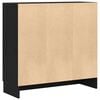 vidaXL Book Cabinet Black Oak 82.5 x 30.5 x 80 cm Engineered Wood